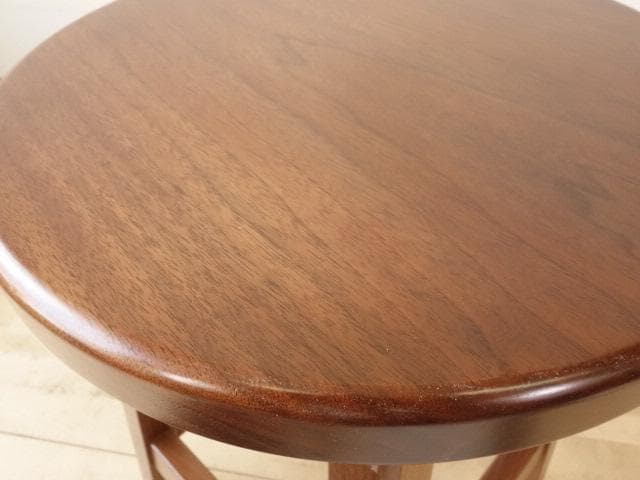 北海道手作り家具 ウォールナット材 スツールA 座面一枚板 - メルカリ