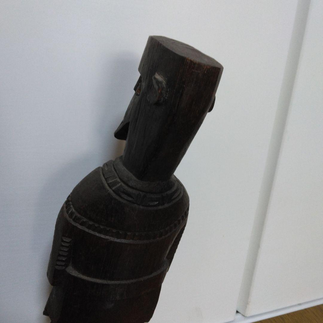 1380 人形　木彫り、人形、木