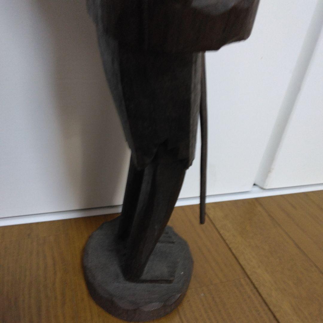 1380 人形　木彫り、人形、木