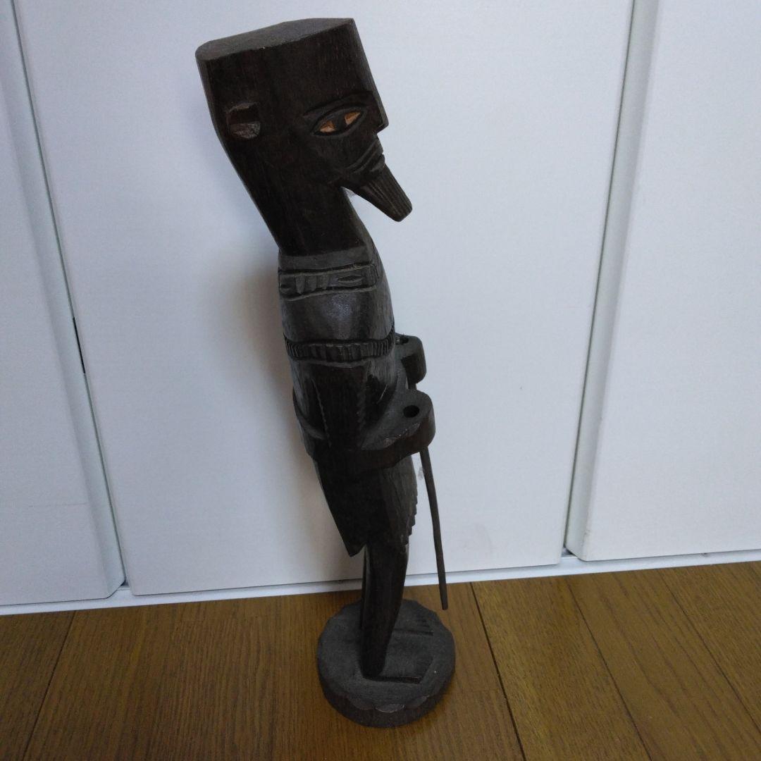 1380 人形　木彫り、人形、木