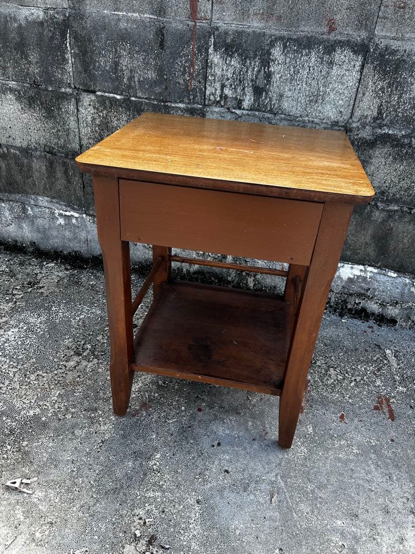 ビンテージ　ミリタリー　60s 木製サイドテーブル