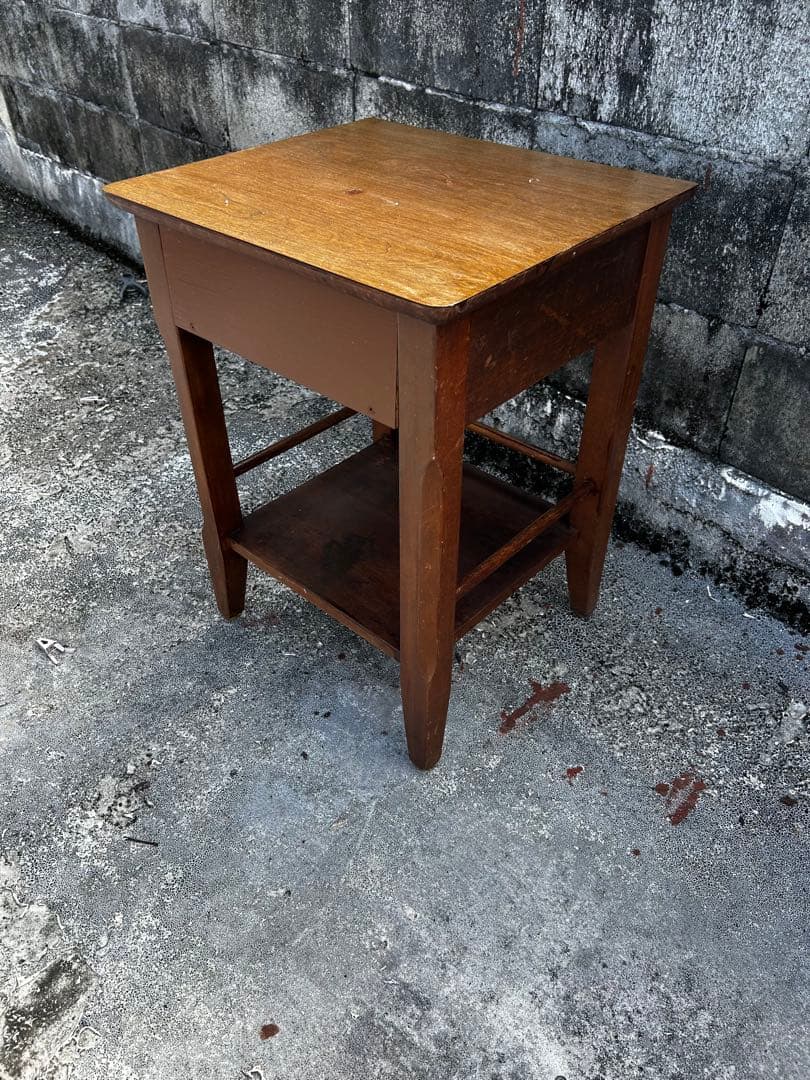 ビンテージ　ミリタリー　60s 木製サイドテーブル