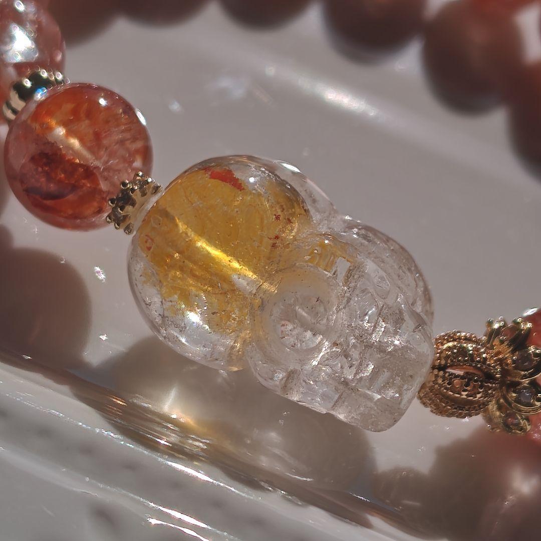 ライモナイトインクオーツ貔貅ブレス