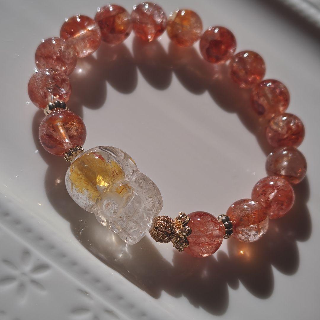 ライモナイトインクオーツ貔貅ブレス