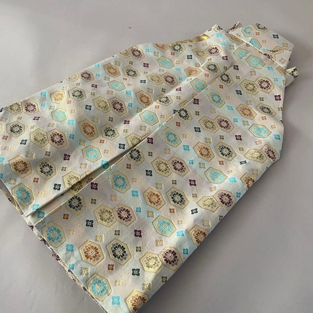 美品　七五三　5歳　羽織　袴セット　水色