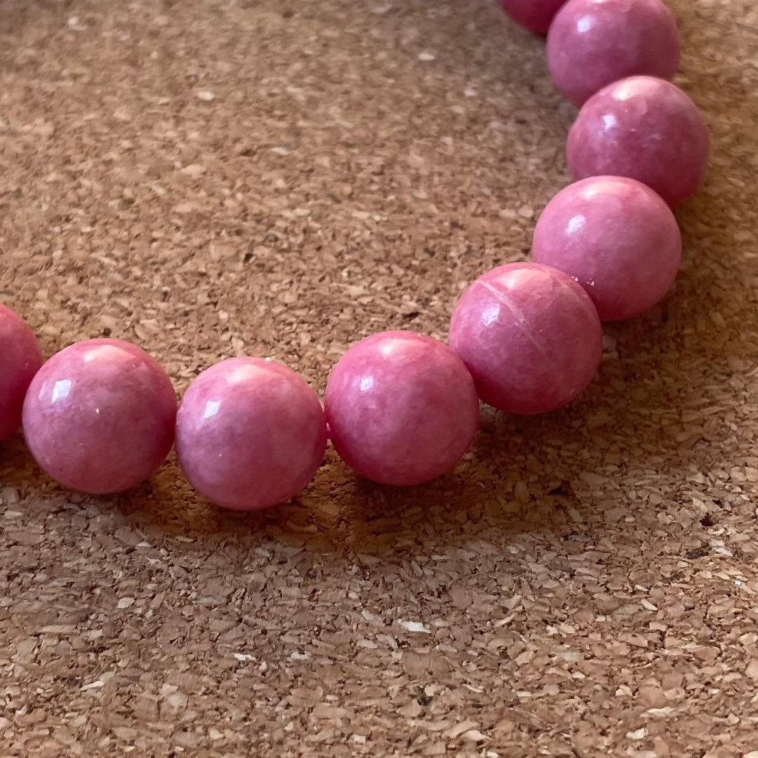 【ロードナイト】 約9㎜ 内周 16.5㎝ 天然石 ブレスレット　セール開催中！