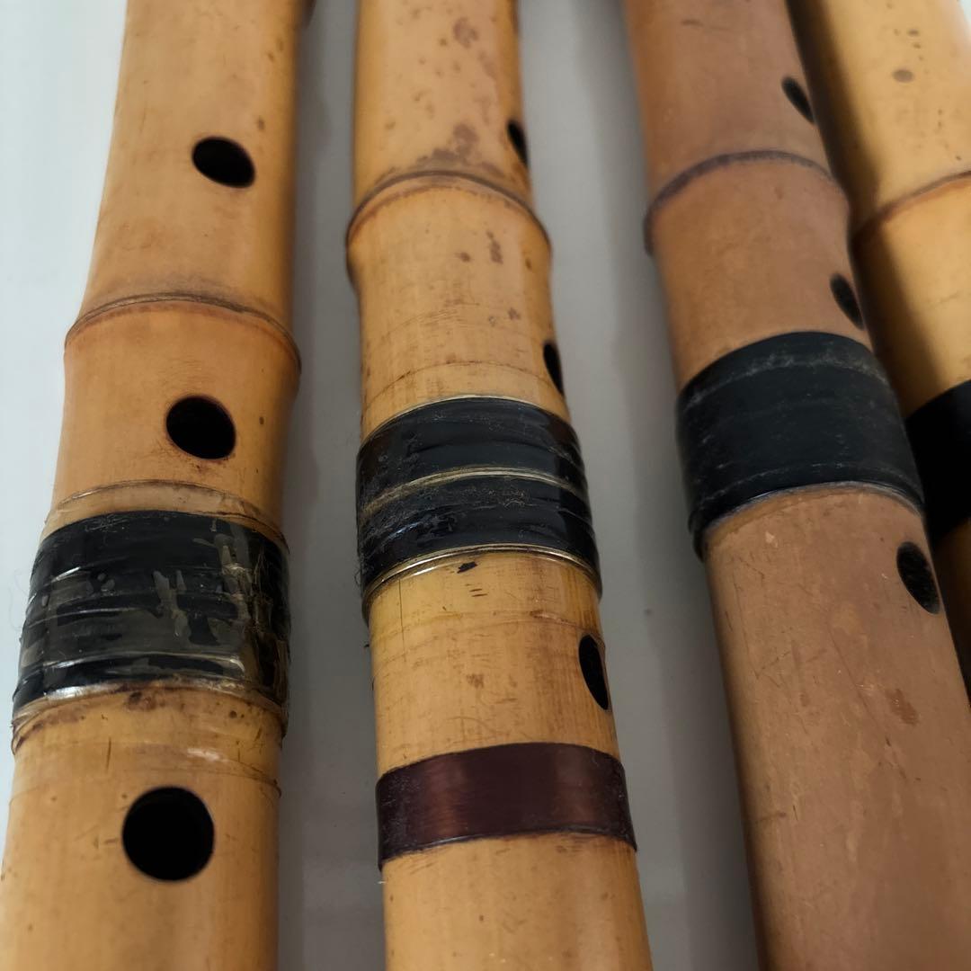 尺八本体 竹製 4本セット