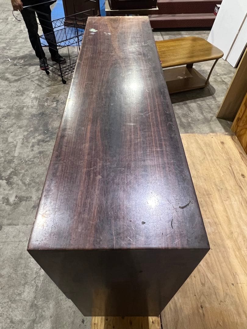 （15）【お引取り大歓迎】レトロ　古民家 ヴィンテージ食器棚　茶箪笥タンス