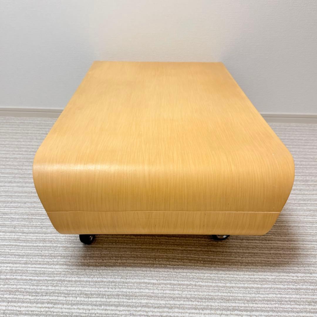 曲げ木　ローテーブル キャスター　サイドテーブル　TV台　天然木　北欧　オーク