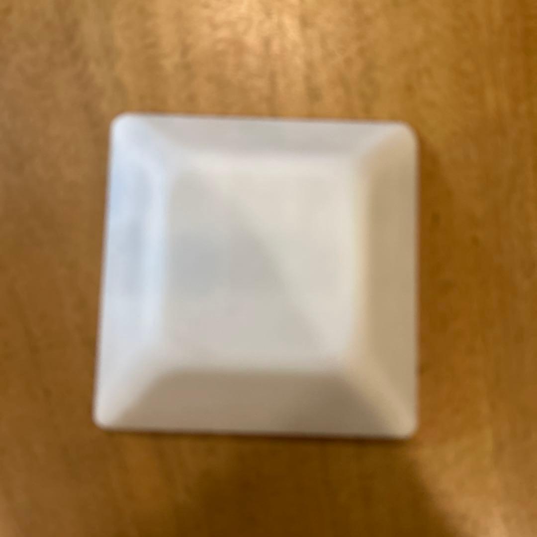 藤本咲　乳白パッチワークガラス皿　10枚