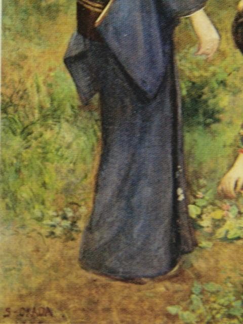 岡田三郎助、【桜狩】、新品高級額 額装付、年代物・希少画集画 - メルカリ