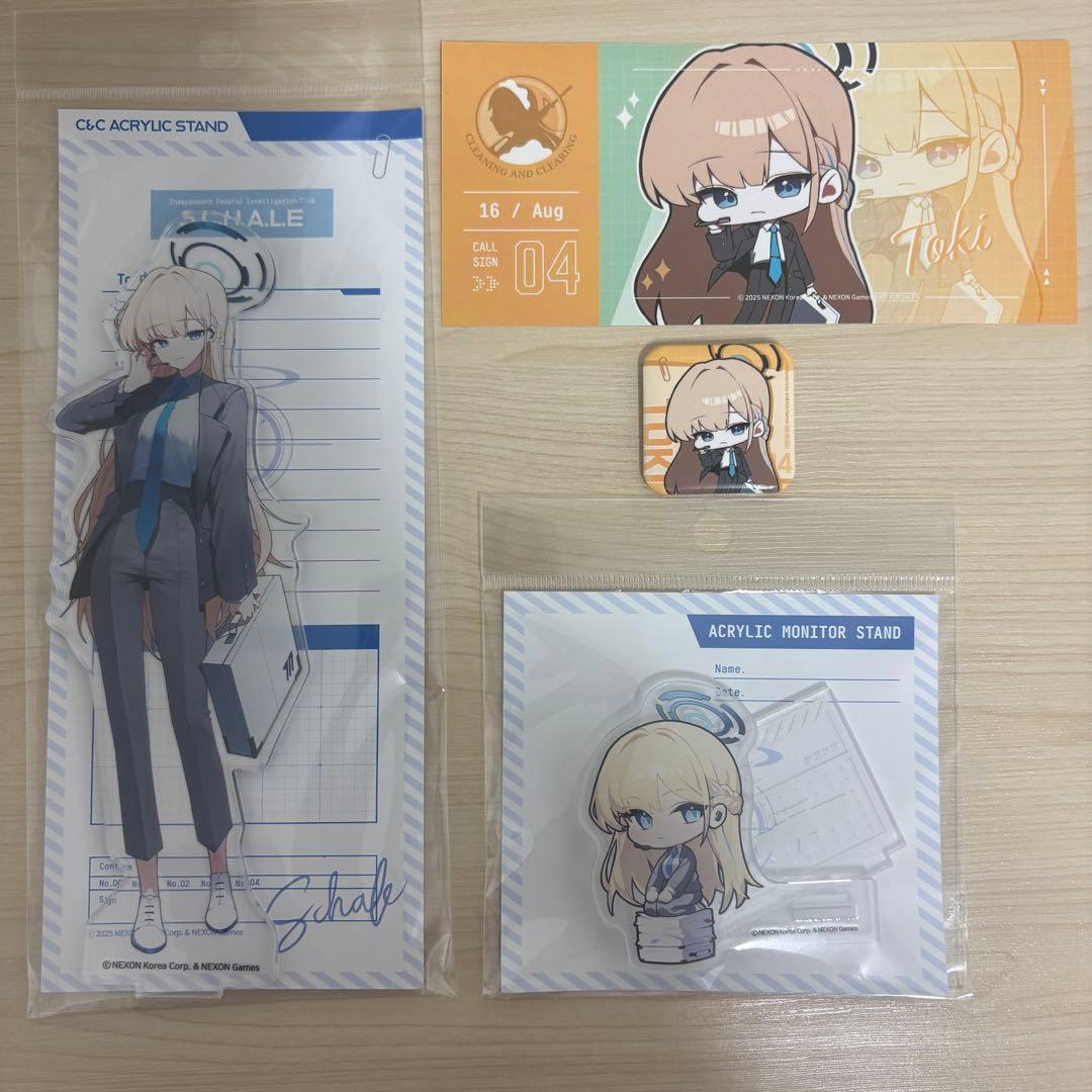 ブルーアーカイブ 韓国 アニメイトカフェ限定 アクスタ等 4点セット