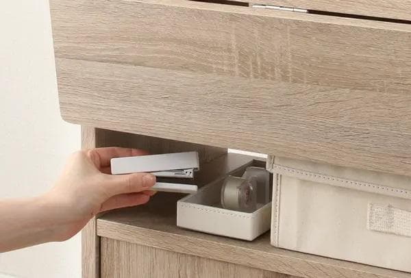 90cm幅 キャスター付き バタフライキッチンカウンター コンパクトにすっきり