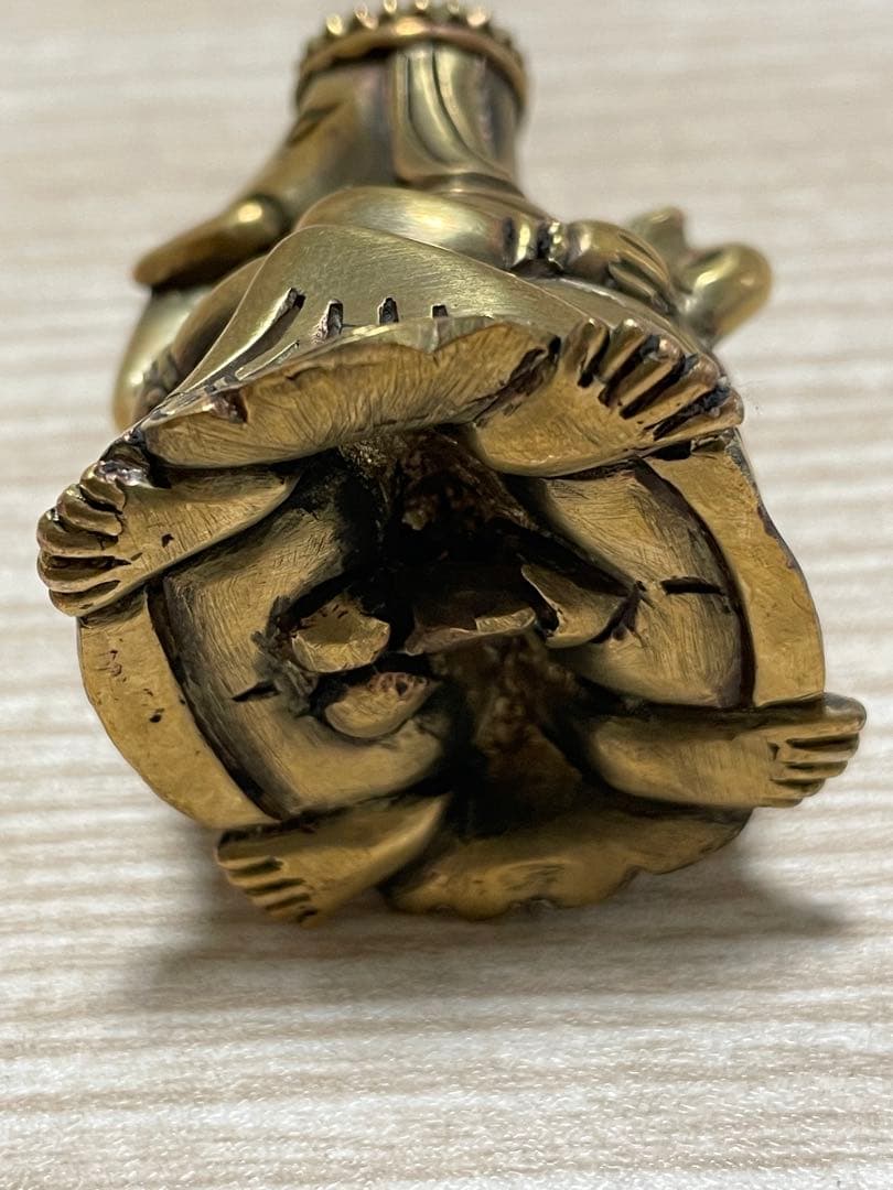 《 チベット密教　新品　1点物 》 オリジナル　真鍮製　聖天　ガネーシャ　秘仏