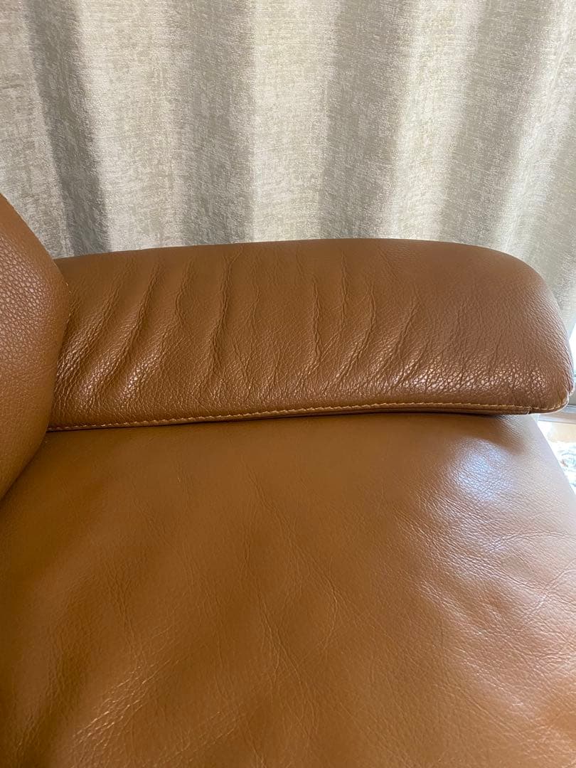 【ラスト値下げしました！12/25までの出品！】2〜3人掛けソファ｜本革レザー