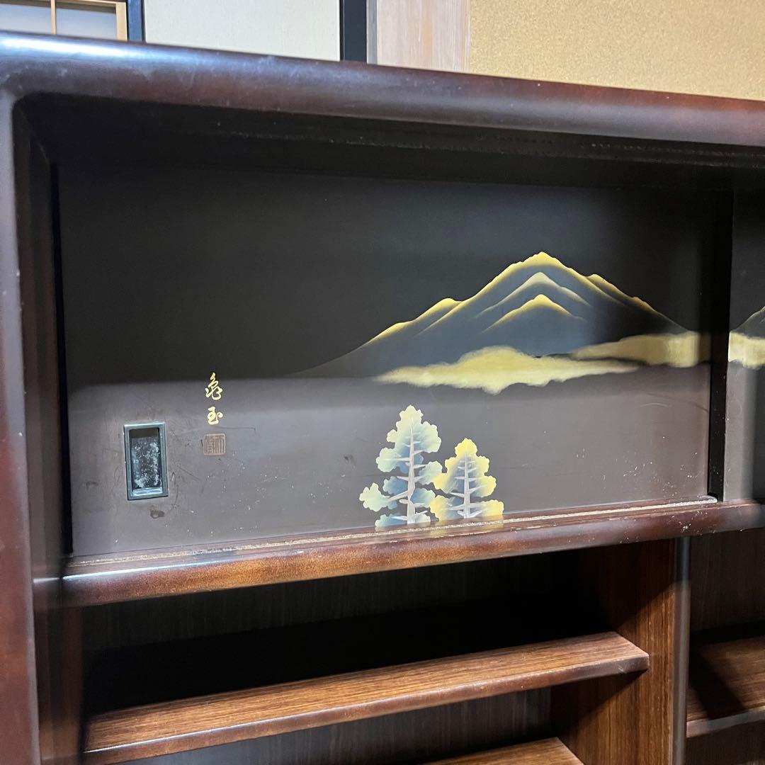 水屋箪笥 和箪笥 茶箪笥戸棚 昭和レトロ 飾り棚