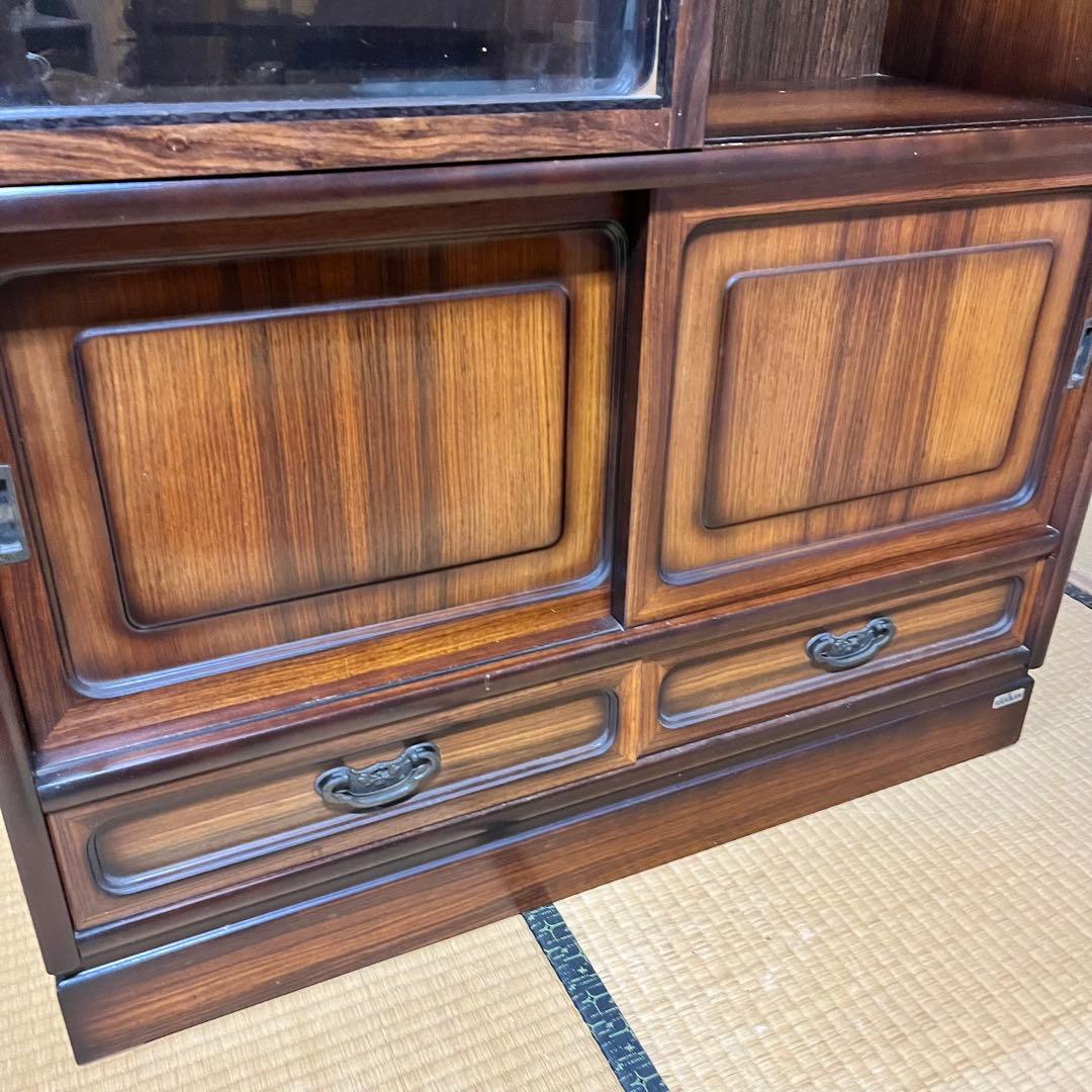 水屋箪笥 和箪笥 茶箪笥戸棚 昭和レトロ 飾り棚