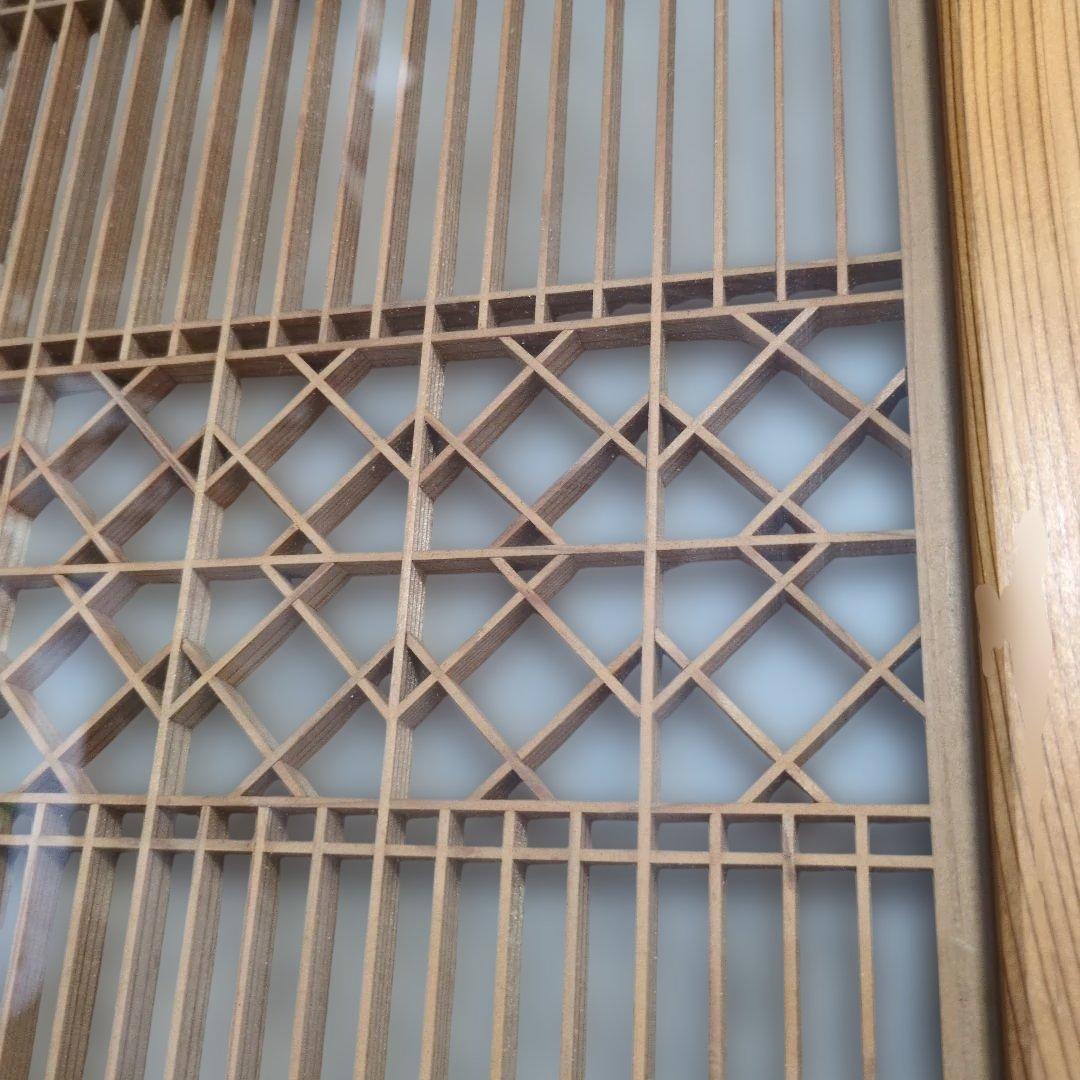 昭和レトロ ガラス引戸 組子 格子欄間 衝立 書院障子 建具 リフォーム