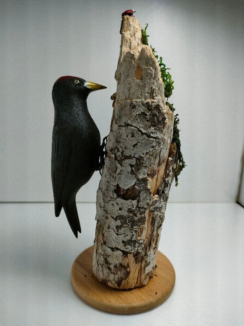 クマゲラ　バードカービング