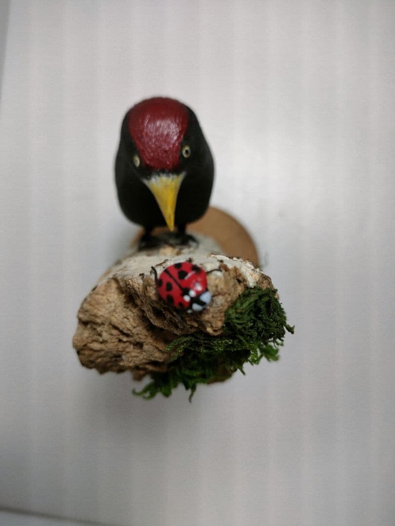 クマゲラ　バードカービング