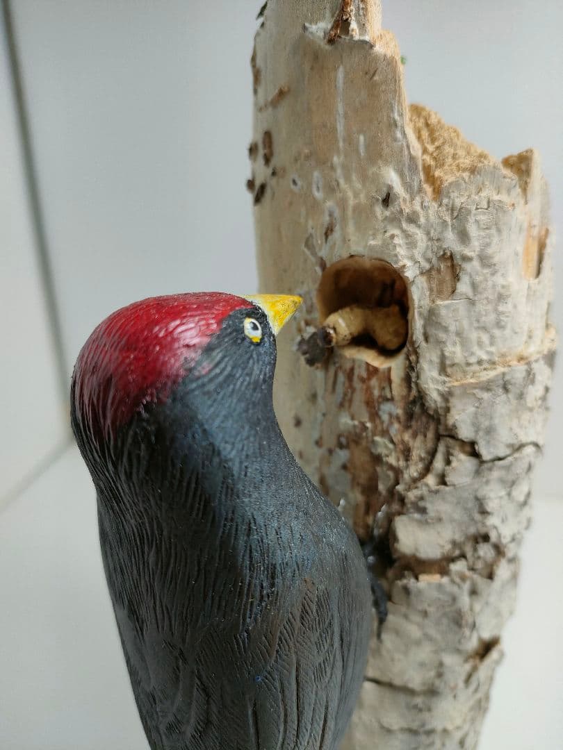 クマゲラ　バードカービング