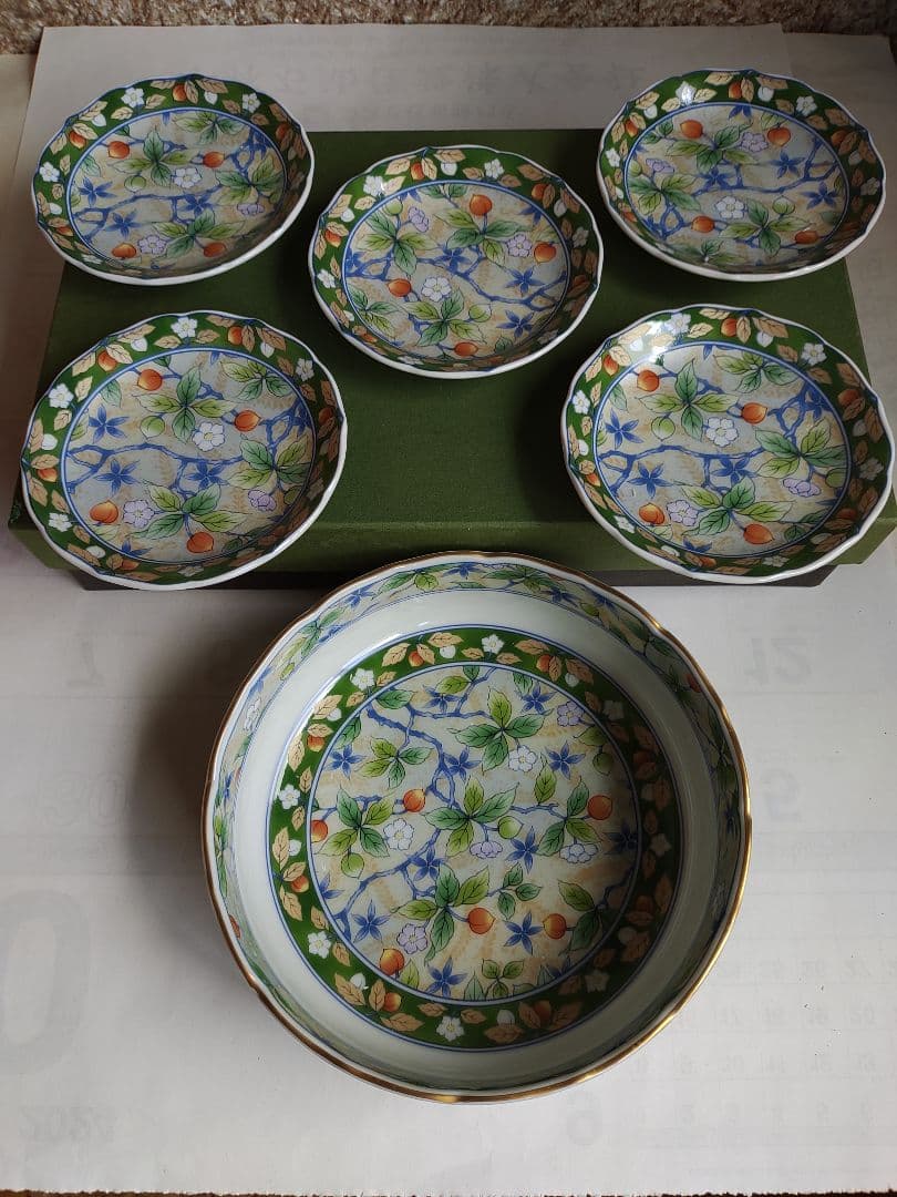 庫山窯　陶器製鉢＆小皿5枚セット　新品▪未使用