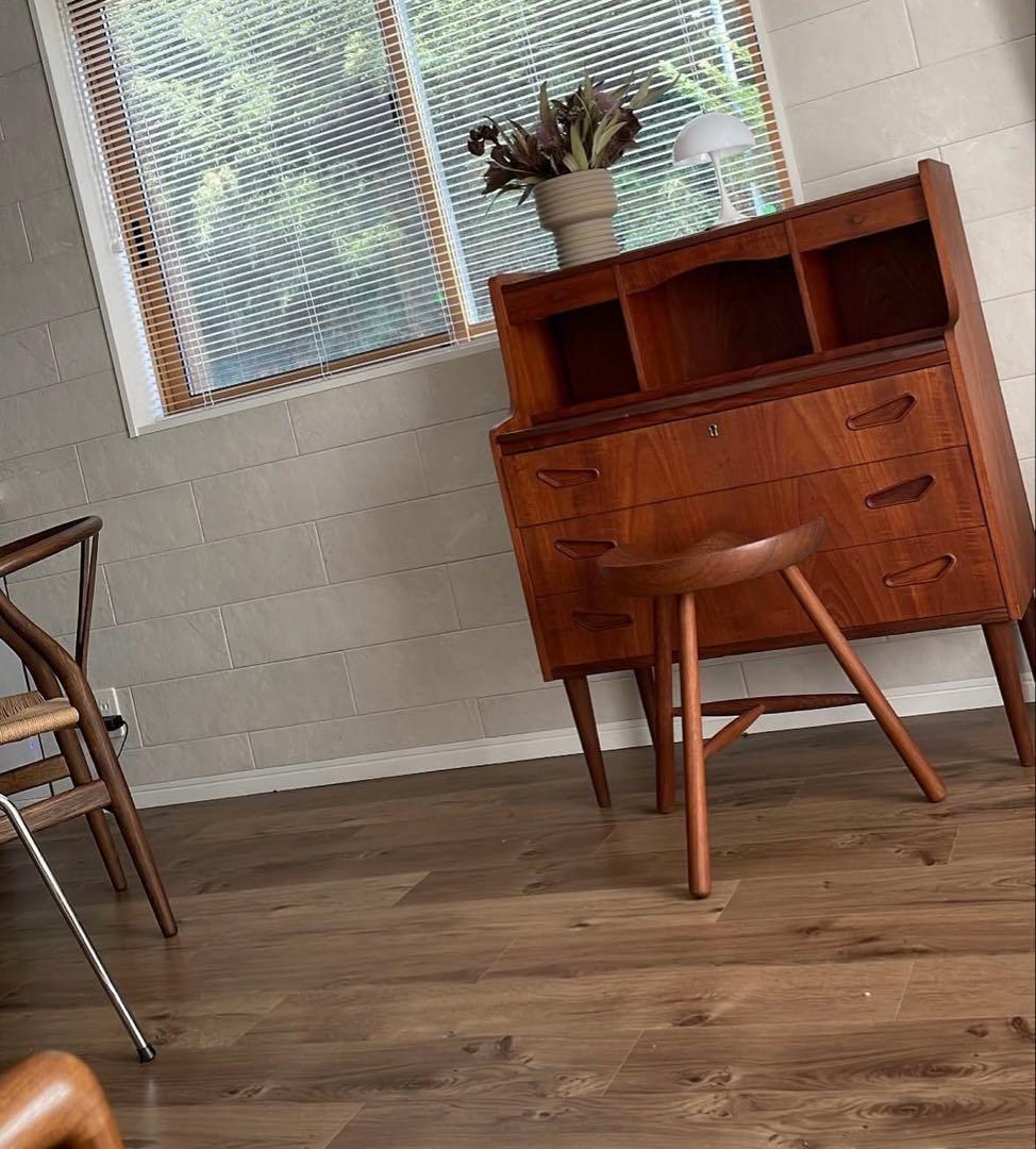 ビューロー　デンマーク　ヴィンテージ　チーク　北欧　家具　シェルフ