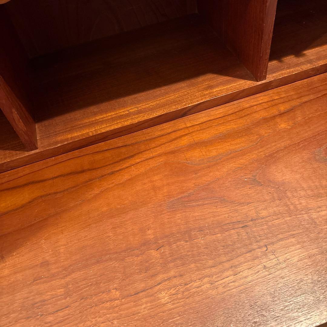 ビューロー　デンマーク　ヴィンテージ　チーク　北欧　家具　シェルフ