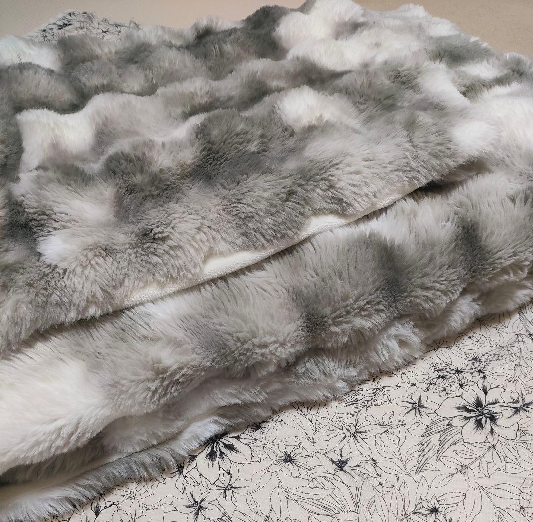 【Francfranc】WARMYポコモコファ掛布団カバーシングルグレー枕カバー