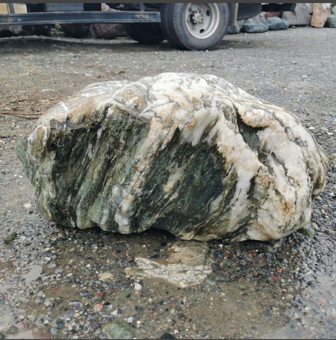 三波石　85キロ　庭石　石　鑑賞石　庭　坪庭　ガーデニング　置物　オブジェ