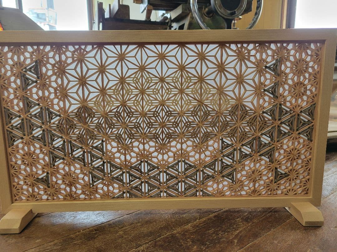 組子　組子細工　衝立　パーテーション