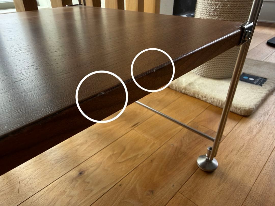 無印良品　ステンレスユニットシェルフ　ウォールナット　ミニ　高さ46cm