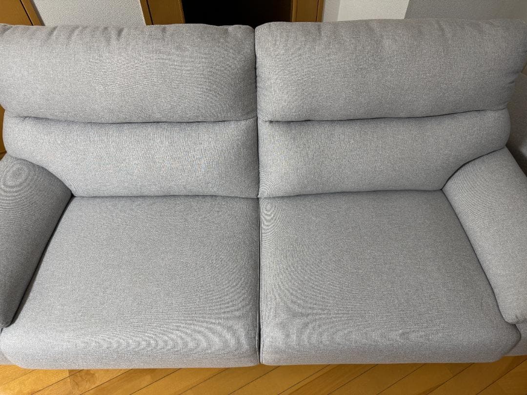 ニトリ NITORI 3人掛けソファ 布張りタイプ (MK02 KD LGY)