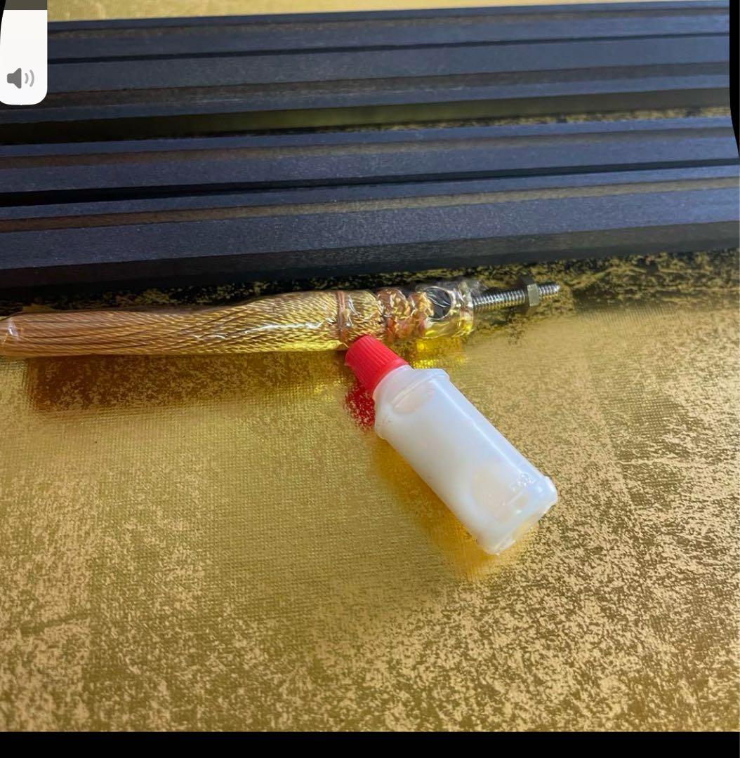 【新品未使用】ガラス製ディスプレイケース クリア　日本人形　金色