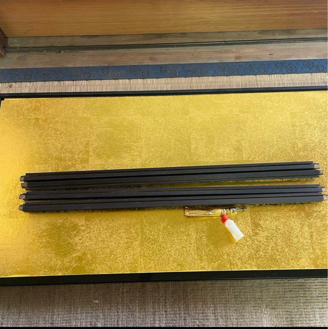 【新品未使用】ガラス製ディスプレイケース クリア　日本人形　金色