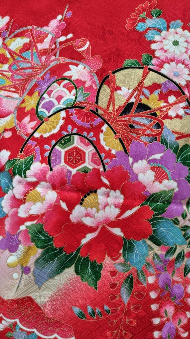 RK403アンティーク子供着物着丈98センチ裄丈46センチ3歳前後長襦袢付き綺麗