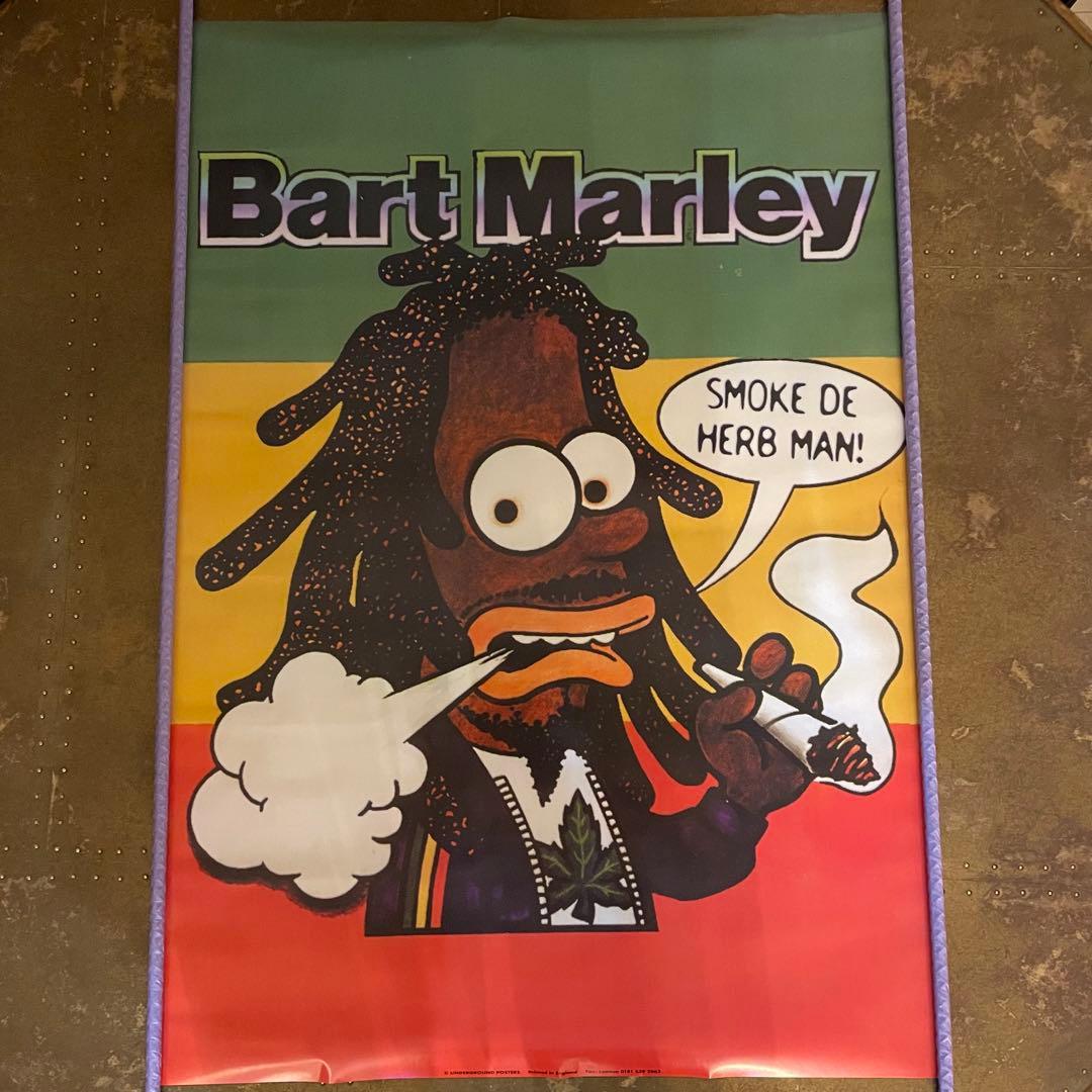 90s デッドストックbart marley 大判ポスター - メルカリ