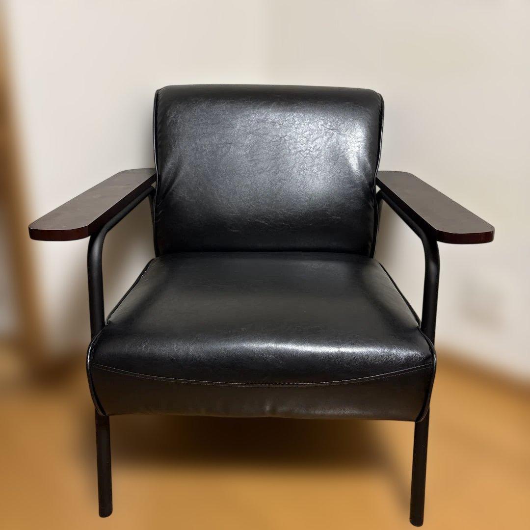 1Pソファ 76cm チェア 76幅ソファ 一人掛け バイキャスト風 pvc - メルカリ