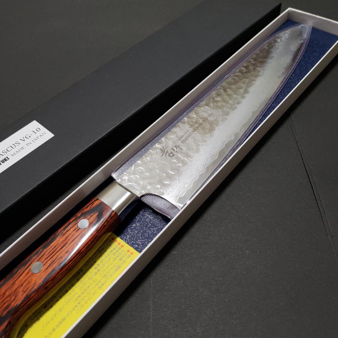 堺孝行 33層槌目 ダマスカス 牛刀 240mm (24cm) 日本製 高級