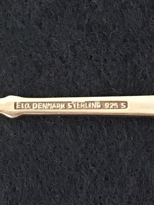 デンマークスターリングのエナメルスプーンセット　ビンテージ美品