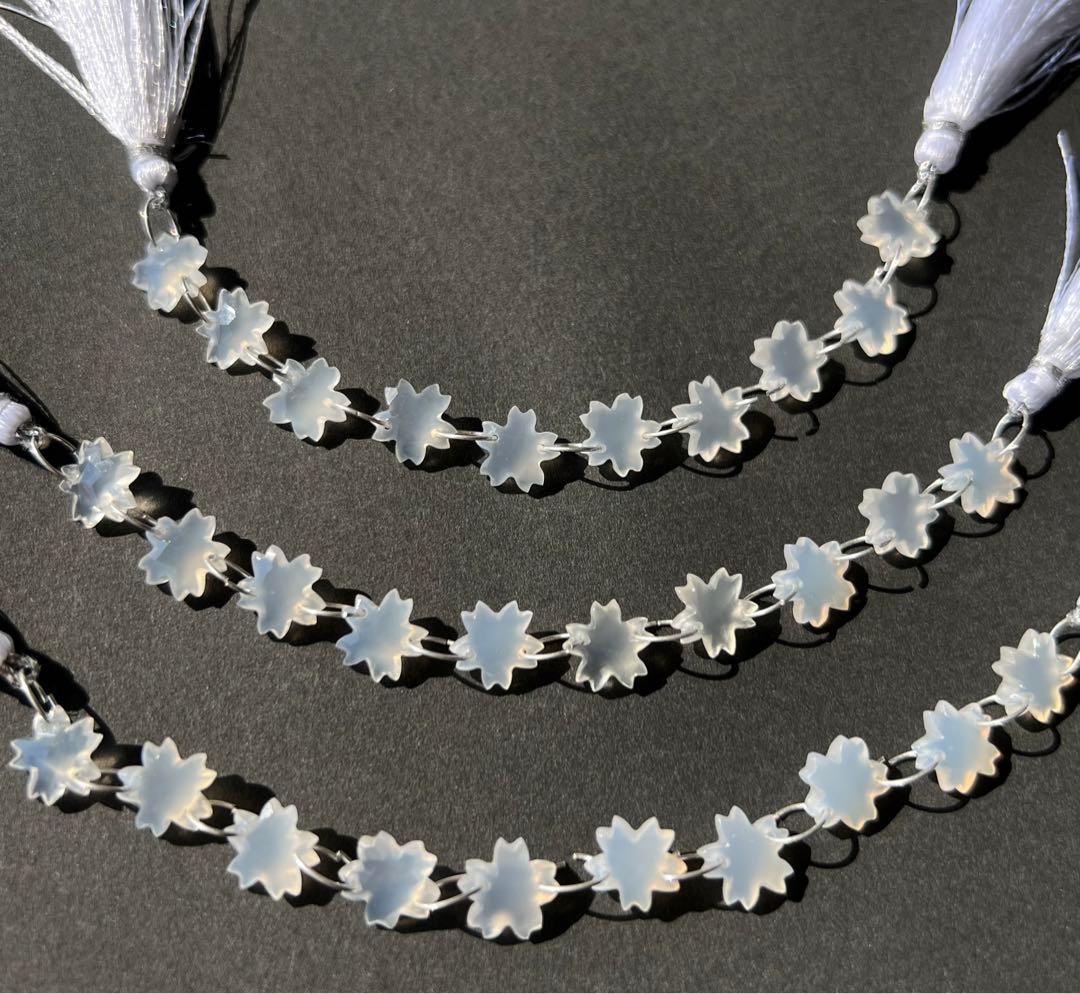 【桜】﻿ホワイトオニキス  チェリーブロッサムカット