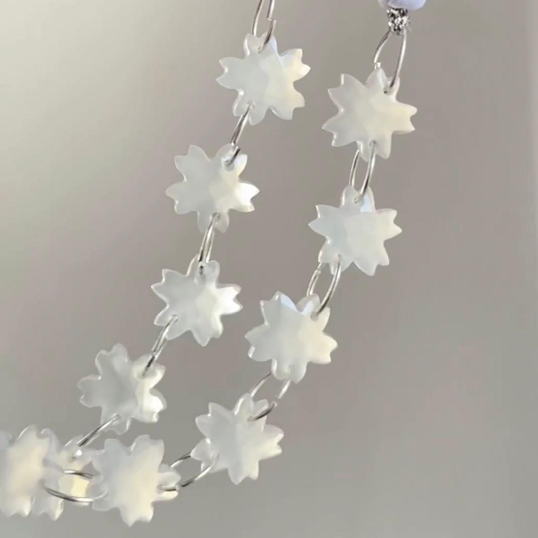 【桜】﻿ホワイトオニキス  チェリーブロッサムカット