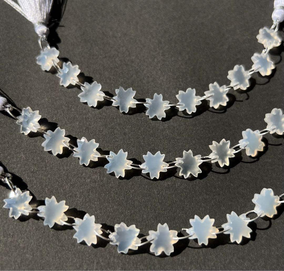 【桜】﻿ホワイトオニキス  チェリーブロッサムカット