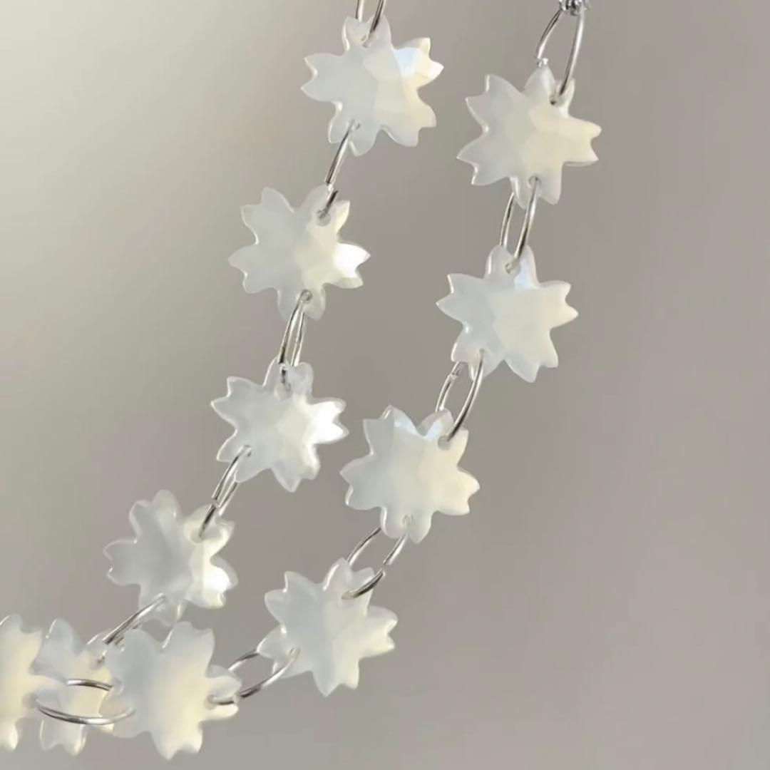 【桜】﻿ホワイトオニキス  チェリーブロッサムカット