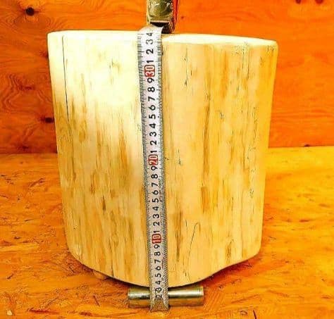 『限定価格』四国最高峰石鎚山産スツール椅子円筒形 直径30cm 高さ35cm