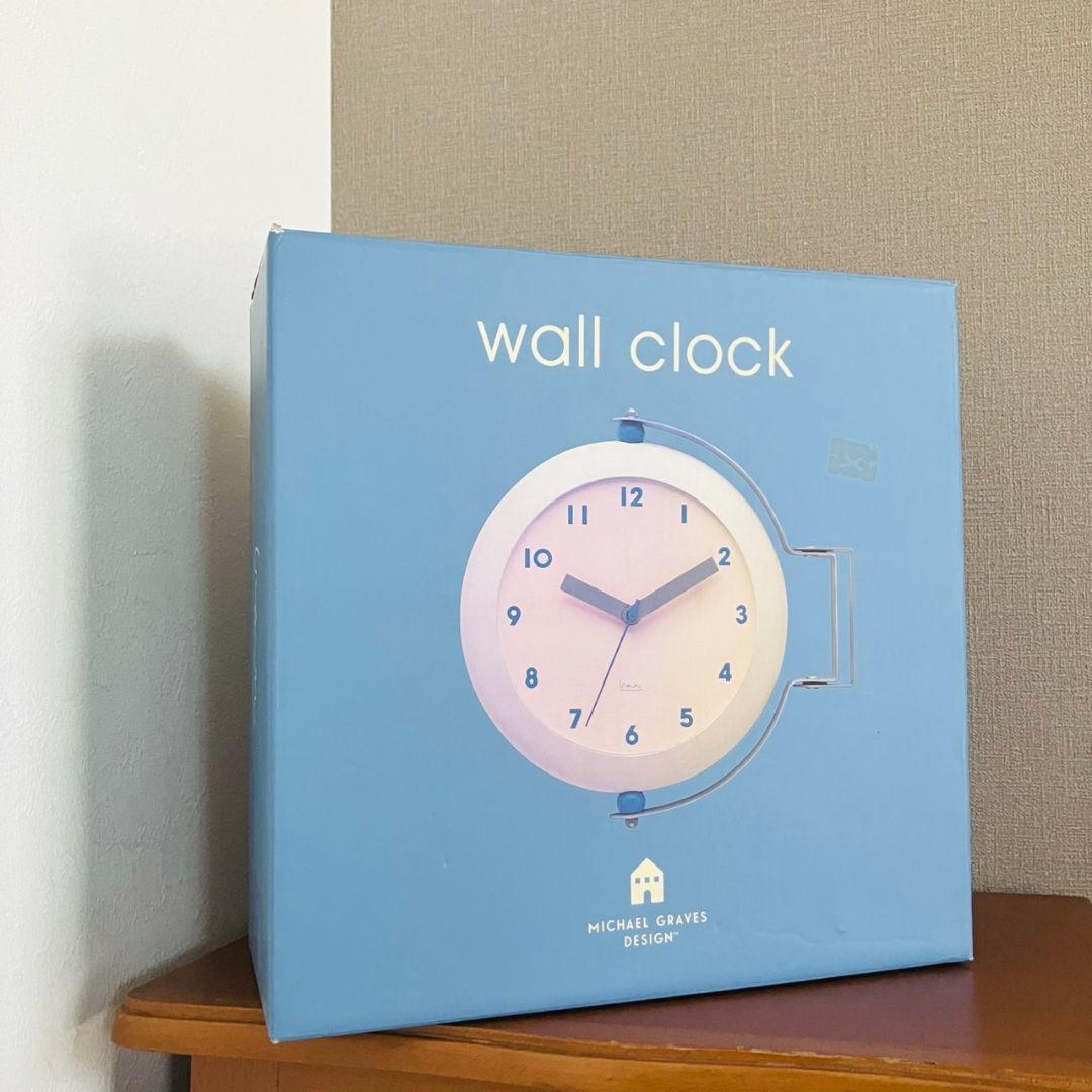マイケル・グレイブス ダブルフェイスクロック 両面掛け時計 ポスト