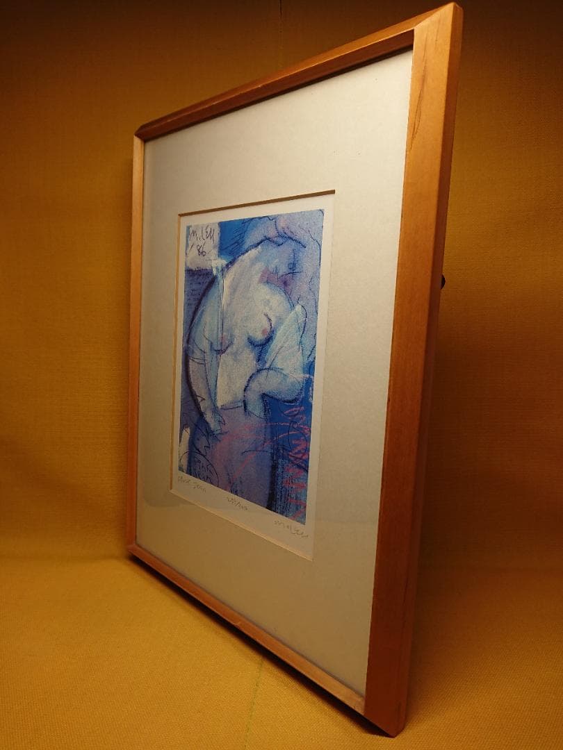 アート　版画　抽象版画　現代美術　置物　インテリア　工芸品　美術品　A1435