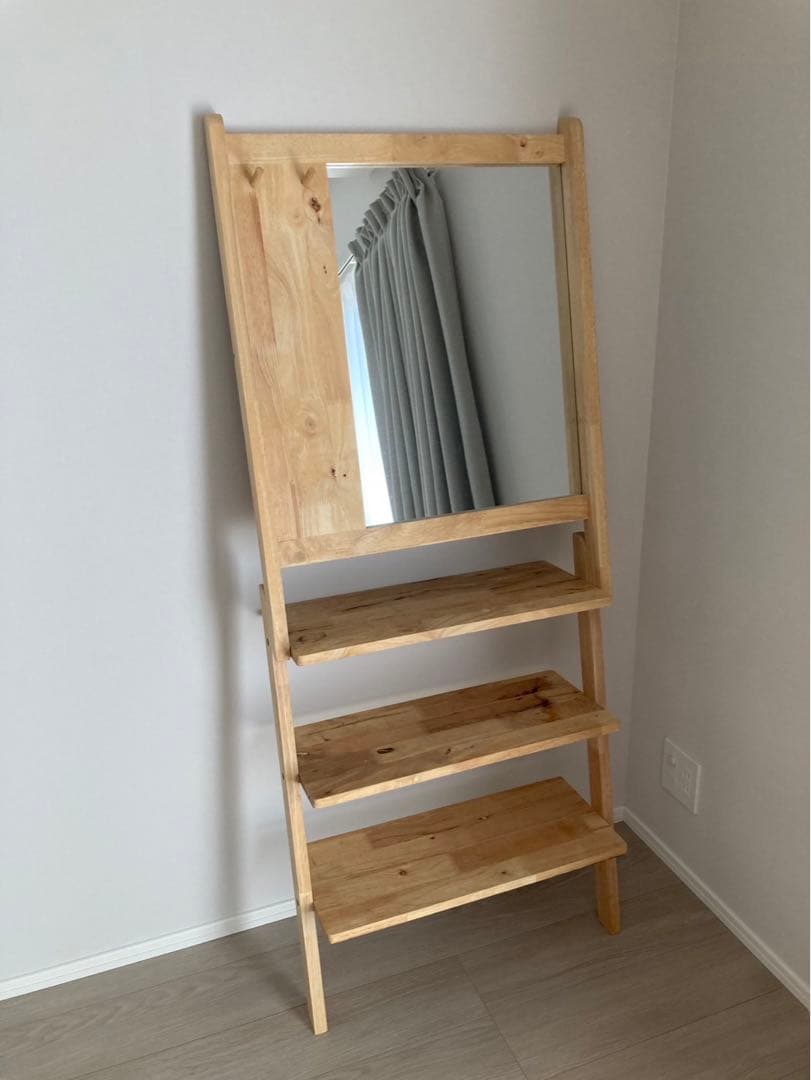 【Natural Signature】ミラーラック　オープンラック　シェルフ