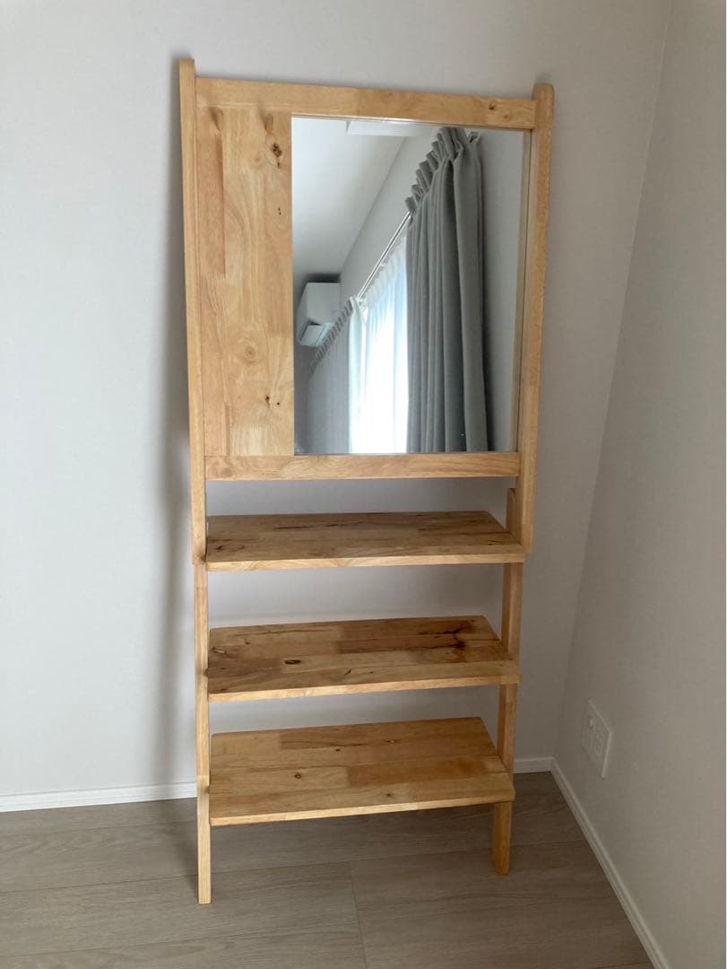 【Natural Signature】ミラーラック　オープンラック　シェルフ