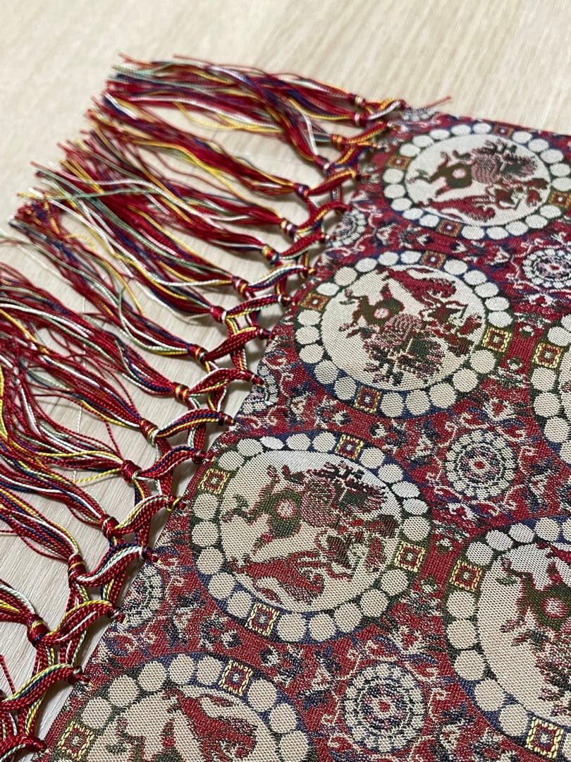 テーブルセンター 龍村美術織物 獅子狩文錦 小赤 - メルカリ